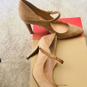 Tan Suede MaryJanes